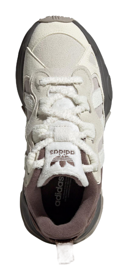 Adidas Originals Ozthemis Slip Resistant Abrasion Resistant Low top Chunky Sneakers Womens White Brown  vjsneaker.com