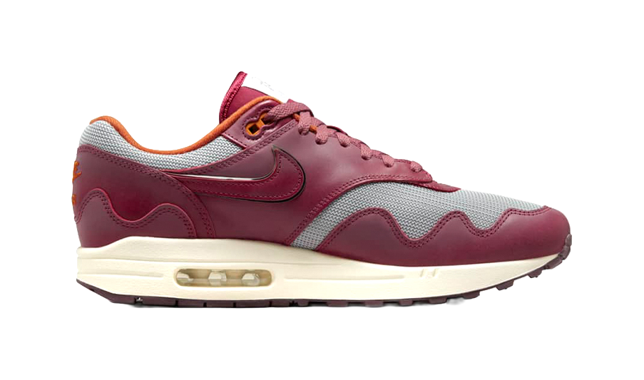 Nike Air Max 1 Patta Waves Rush Maroon Without Bracelet  vjsneaker.com