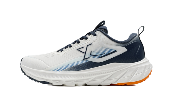 XTEP Comfortably Slip Resistant Coverage Rebound Low top Running Shoes Men's White Blue 