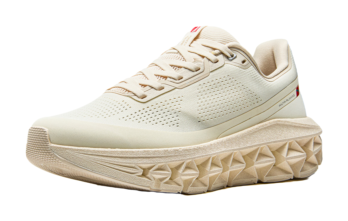 Women’s Anta running shoes, low-cut lace-up with padded collar and sculpted foam sole.