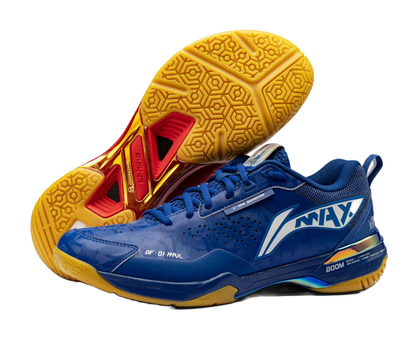 Li-Ning Blade X DF-01 Max "Mismatched" AYAU005-2 - Badminton Shoe Unisex Blue/Red