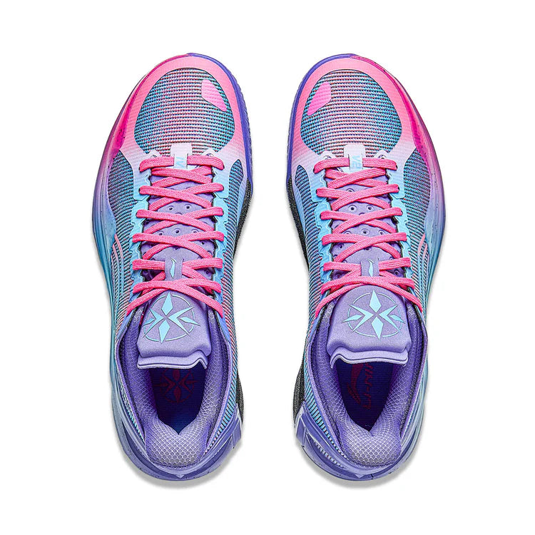 Li-Ning Liren 4 V2 Low "Ammonite" ABAU037-9 - Basketball Shoes Men Blue Purple