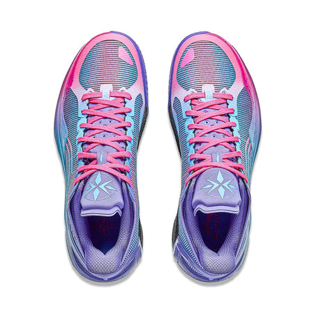 Li-Ning Liren 4 V2 Low "Ammonite" ABAU037-9 - Basketball Shoes Men Blue Purple