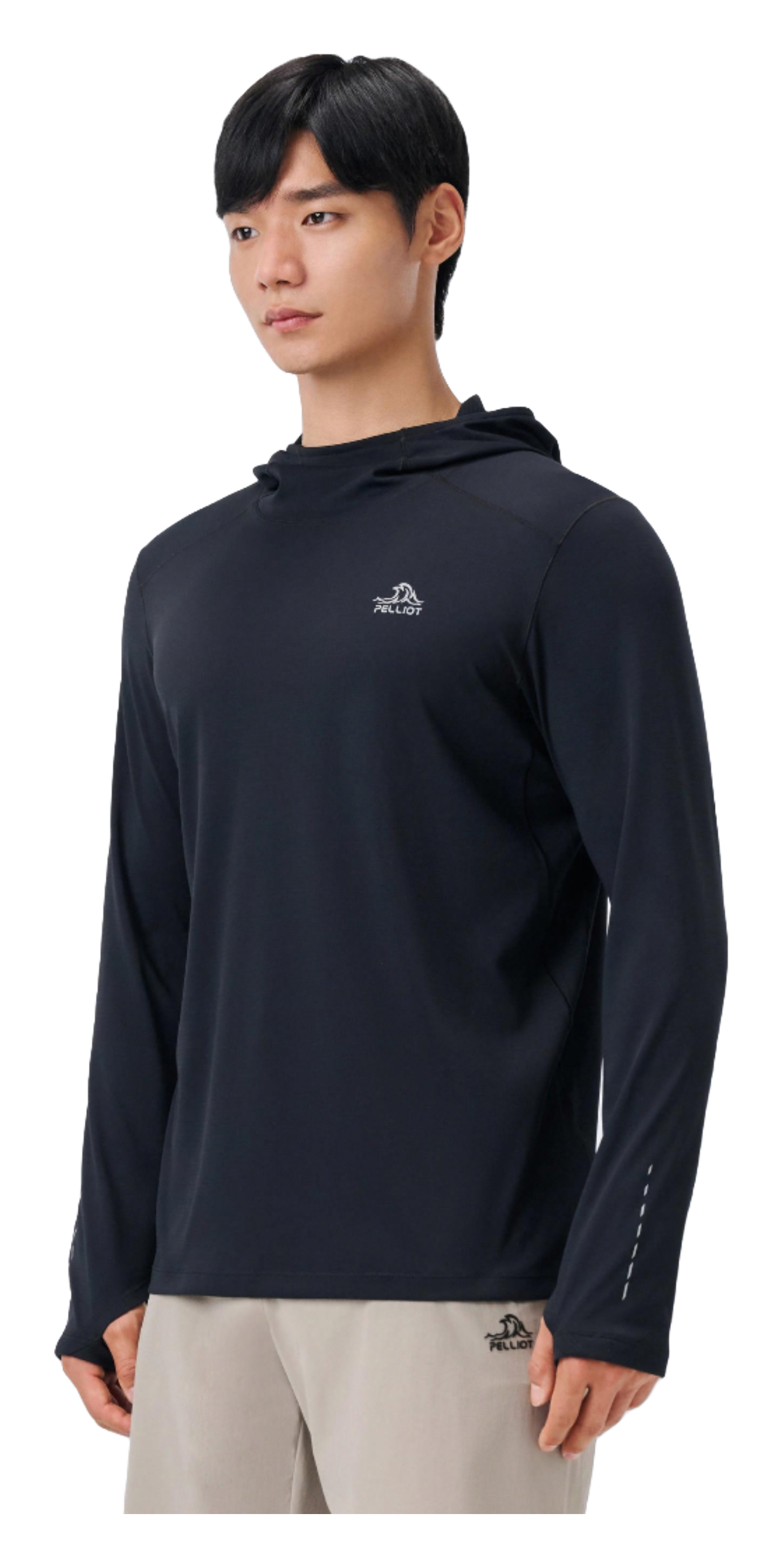 Boxi and PELLIOT City Outdoor Fast Drying Breathable Comfortable Antibacterial Running Fitness Clothing Sweat Absorbing and Moisture wicking Sports Top Bottom Versatile Long Sleeve Sweatshirt T-shirt for Men's Daily Commuting  vjsneaker.com