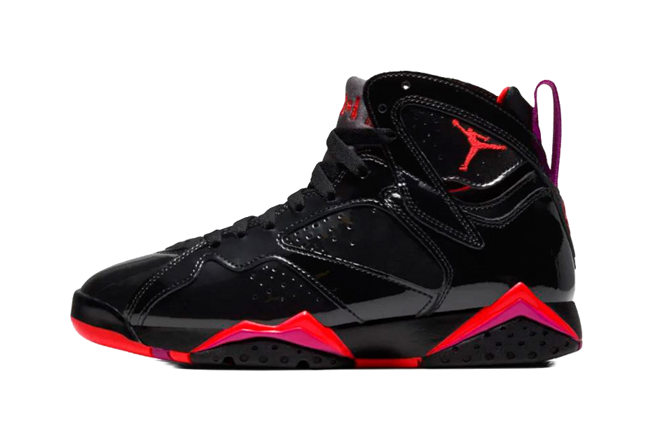 Jordan 7 Retro Black Patent Womens  vjsneaker.com