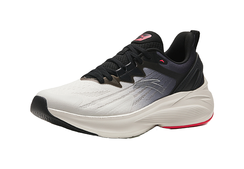 Anta Stinger 5 Shock Absorbers Slip Resistant Abrasion Resistant Low top Casual Running Shoes Men's White Black 