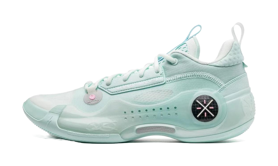 LiNing WOW 10 Cushioning, Wear Resistant Low top Basketball Shoes Mens Blue Green  VJSNEAKER