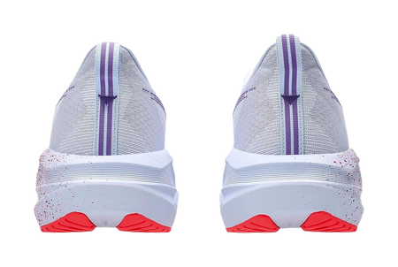 ASICS NOVABLAST 5 Cushioning Breathable Support Casual Long Distance Running Sprint Running Shoes Mens White Purple  vjsneaker.com