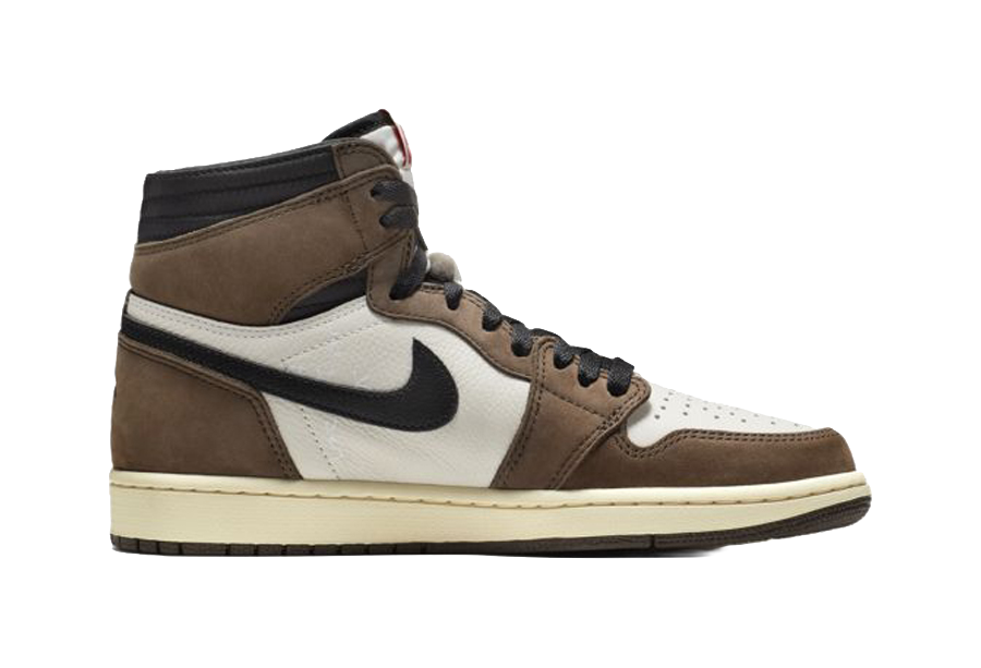 Travis Scott x Air Jordan 1 High OG TS SP "Mocha" - Retro Basketball Shoes Unisex Dark Brown  vjsneaker.com