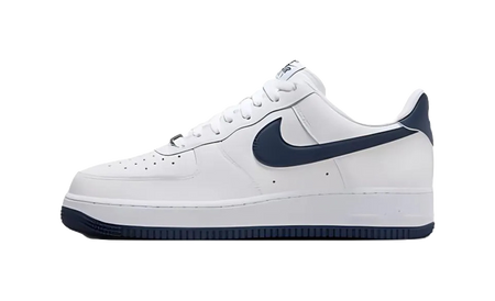 Nike Air Force 1 07 White Midnight Navy 2024  vjsneaker.com