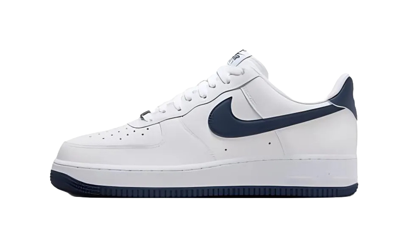 Nike Air Force 1 07 White Midnight Navy 2024  vjsneaker.com