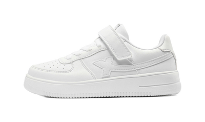 XTEP Breathable Low top Kids' Skateboarding Shoes White Teenagers 