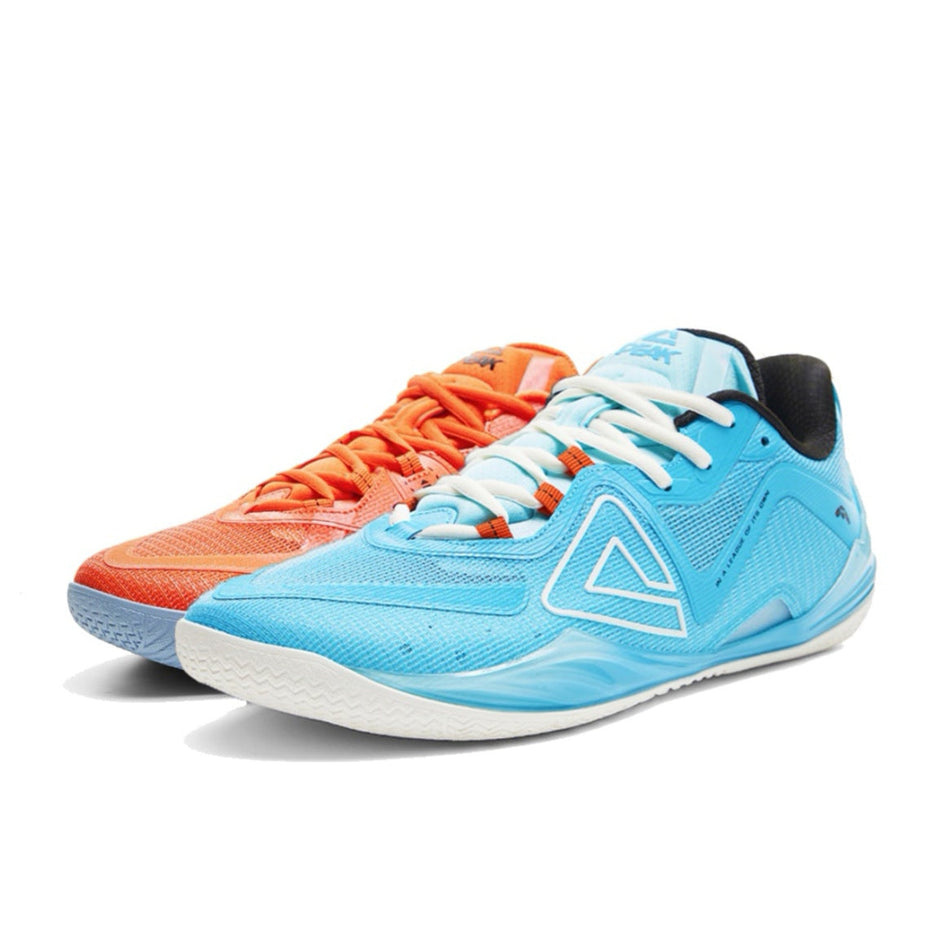 PEAK Wu Shuang Supreme "Blue Orange Mismatched" DA521001 - Basketball Shoe Unisex Blue Orange  VJsneaker